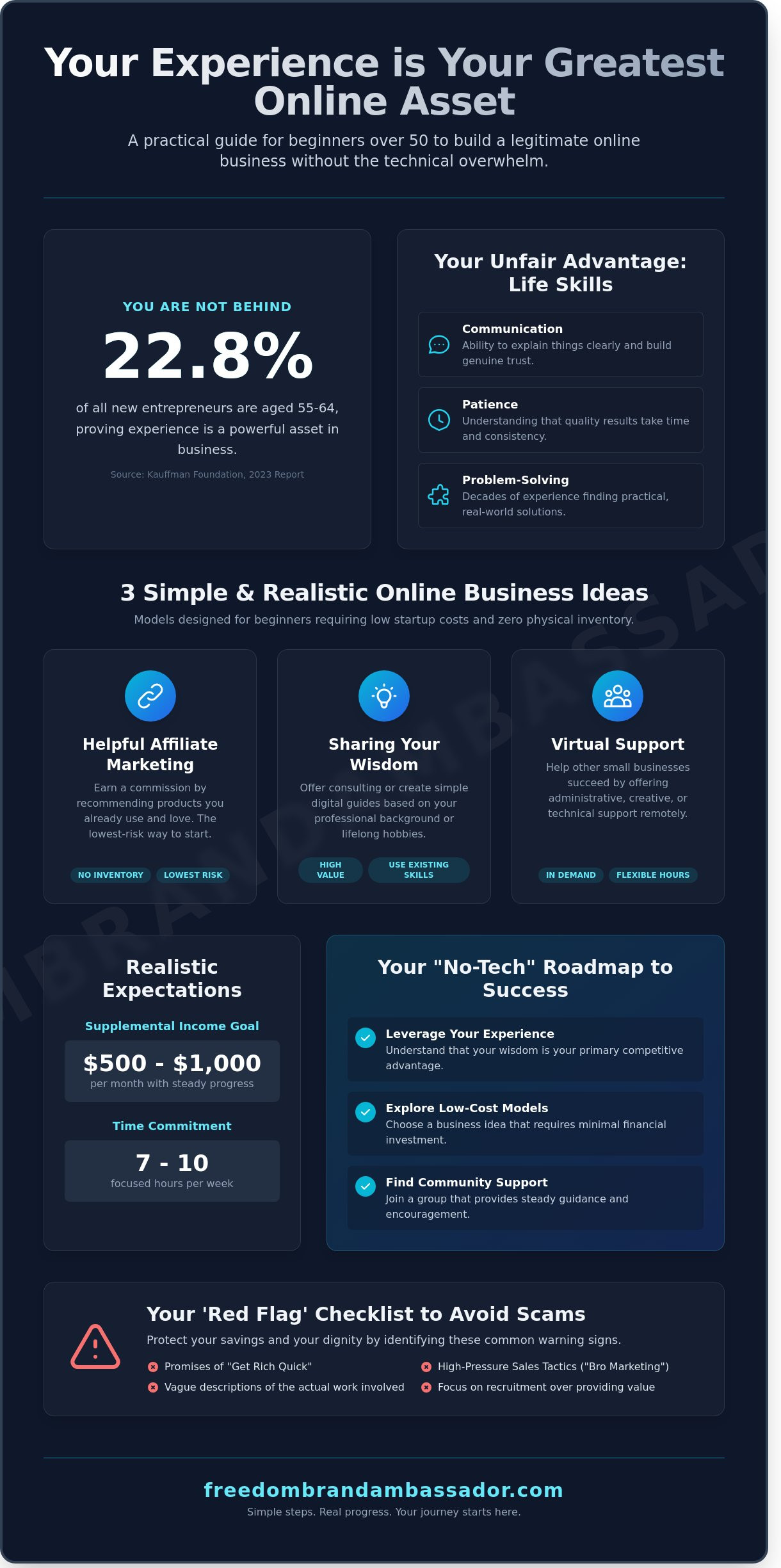 Realistic Online Business Ideas for Beginners: A Simple Guide to Starting After 50