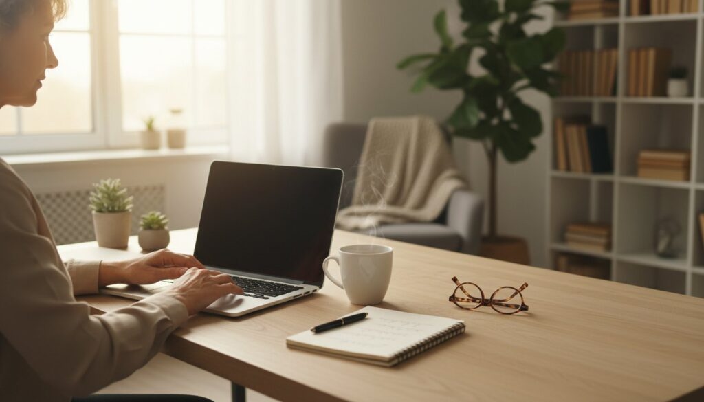 Affiliate marketing without showing your face a gentle guide for 2026 - hero image - victoria ohare Affiliate Marketing Without Showing Your Face: A Gentle Guide for 2026