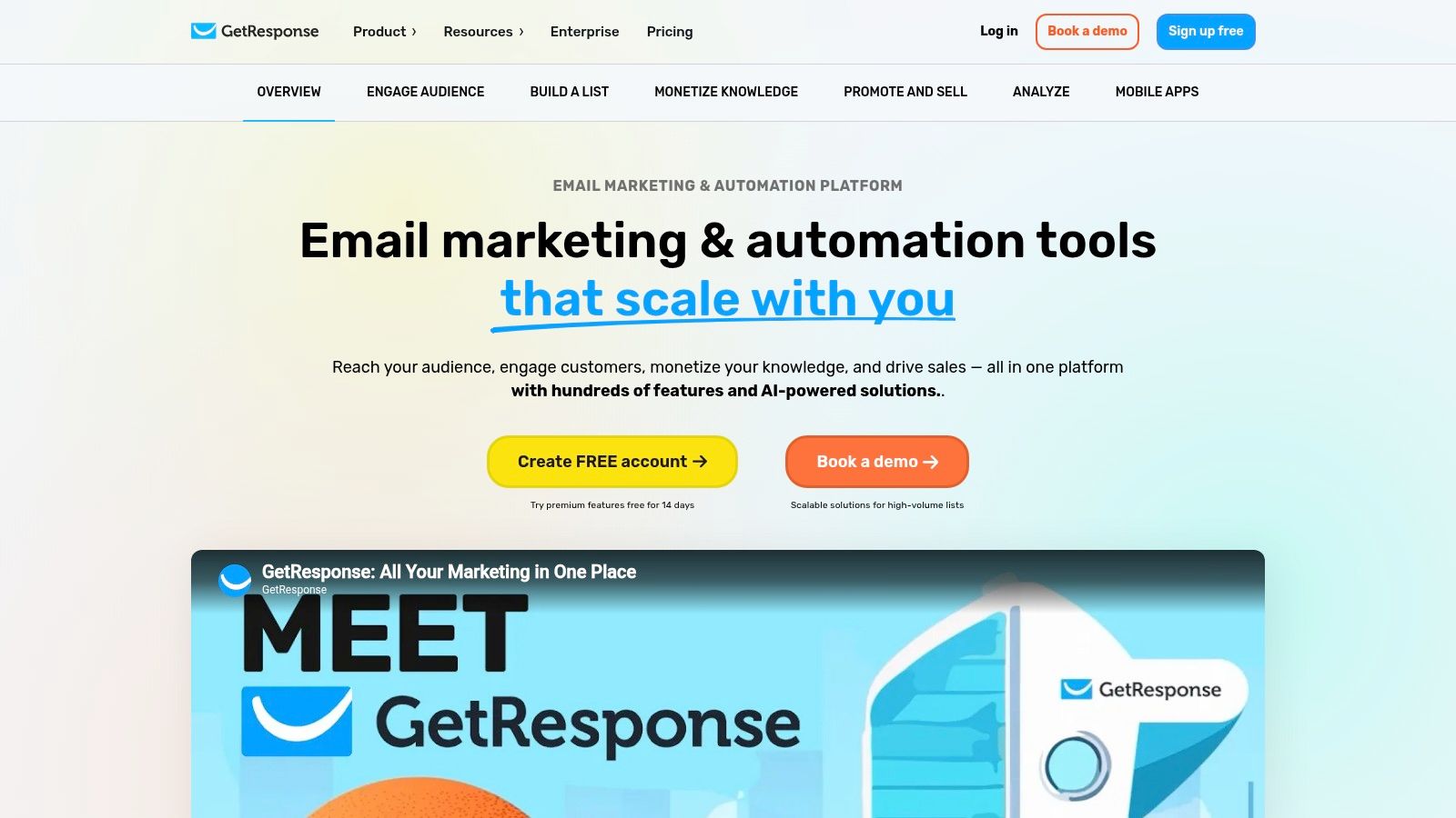 Screenshot from https://www.getresponse.com/features
