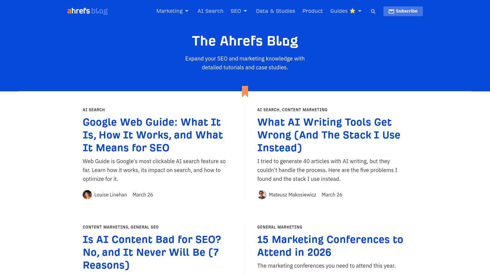 Ahrefs Blog