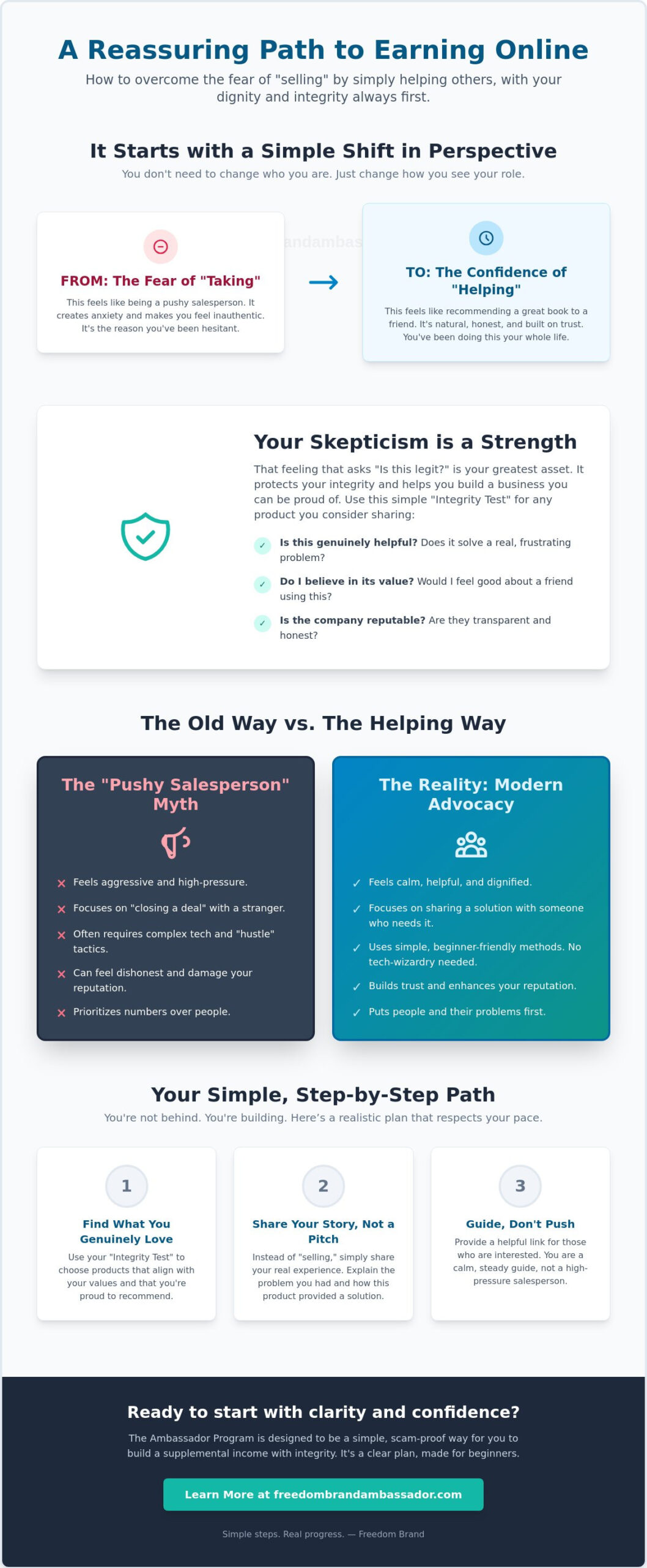 How to overcome fear of selling a gentle guide for women over 50 - infographic - victoria ohare How to Overcome Fear of Selling: A Gentle Guide for Women Over 50