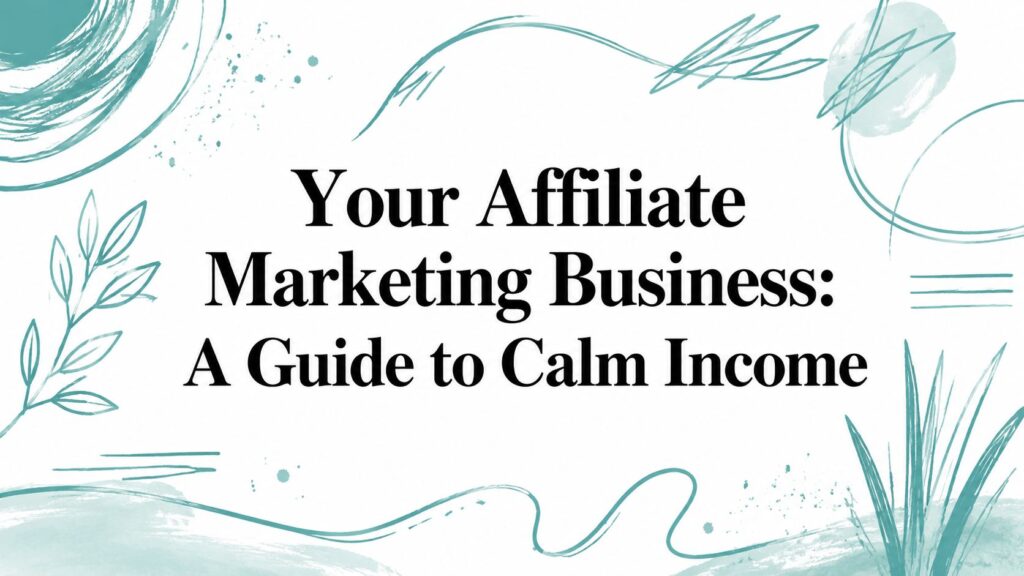 Your Affiliate Marketing Business: A Guide to Calm Income