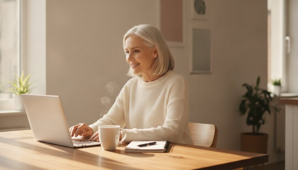 A day in the life of a digital entrepreneur a realistic look for women over 50 - hero image - victoria ohare A Day in the Life of a Digital Entrepreneur: A Realistic Look for Women Over 50