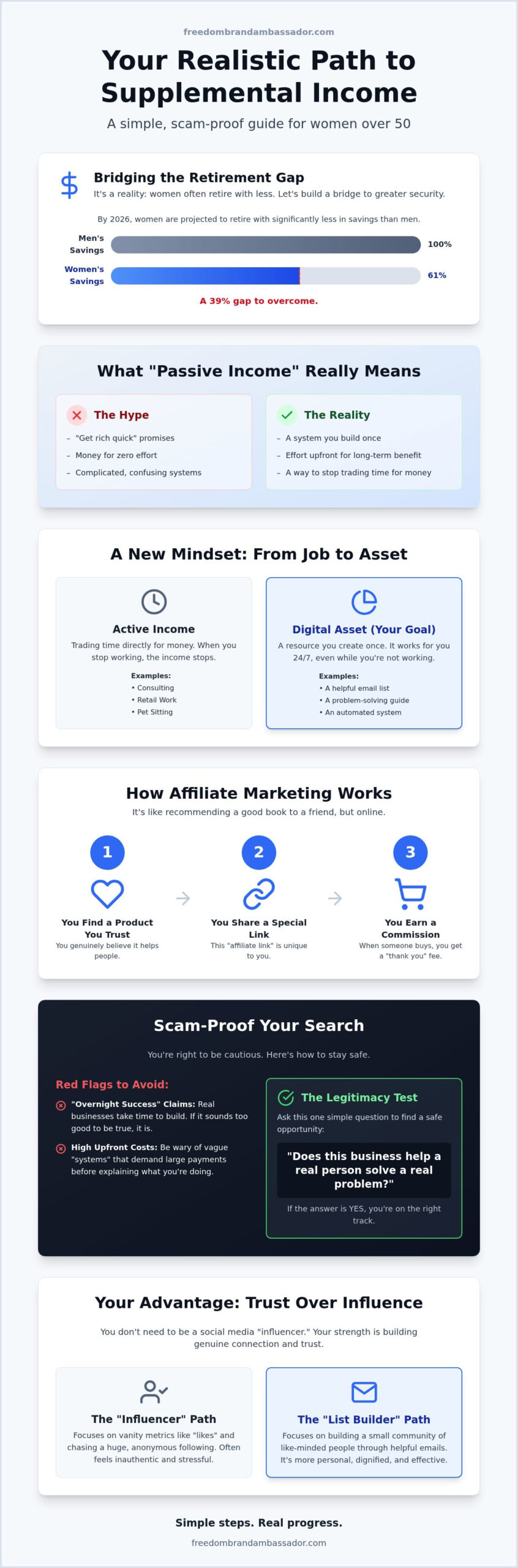 Passive income for women over 50 a simple guide - infographic - victoria ohare Passive Income for Women Over 50: A Simple Guide