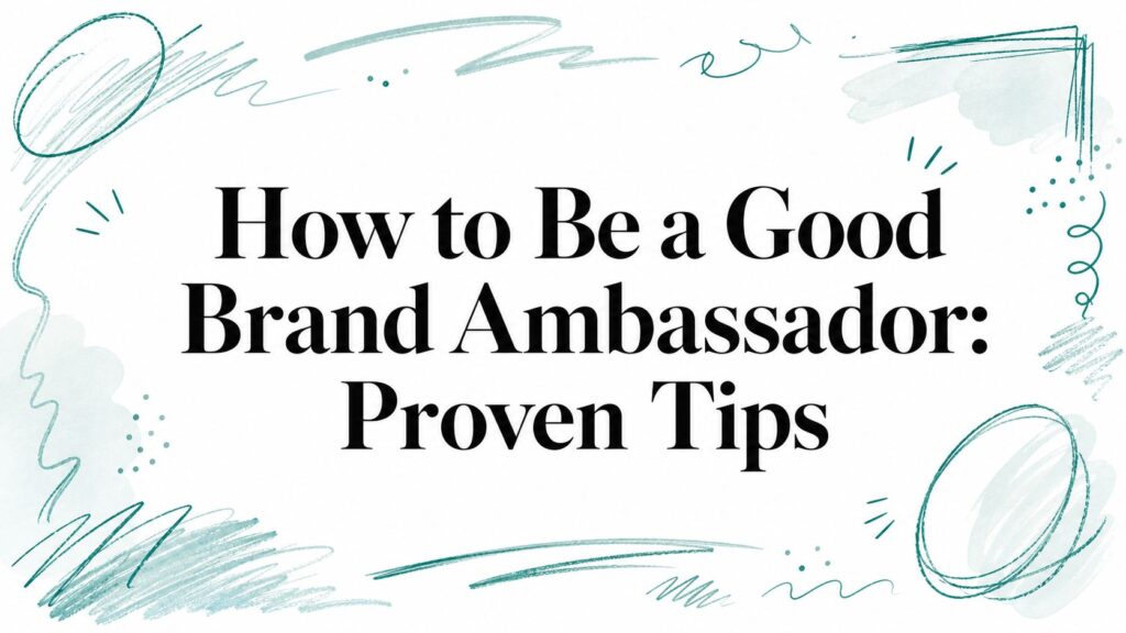 How to Be a Good Brand Ambassador: Proven Tips